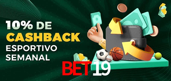 10% de bônus de cashback na bet19